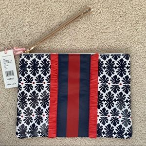 NWT Vineyard Vines Block Print Fashion Clutch